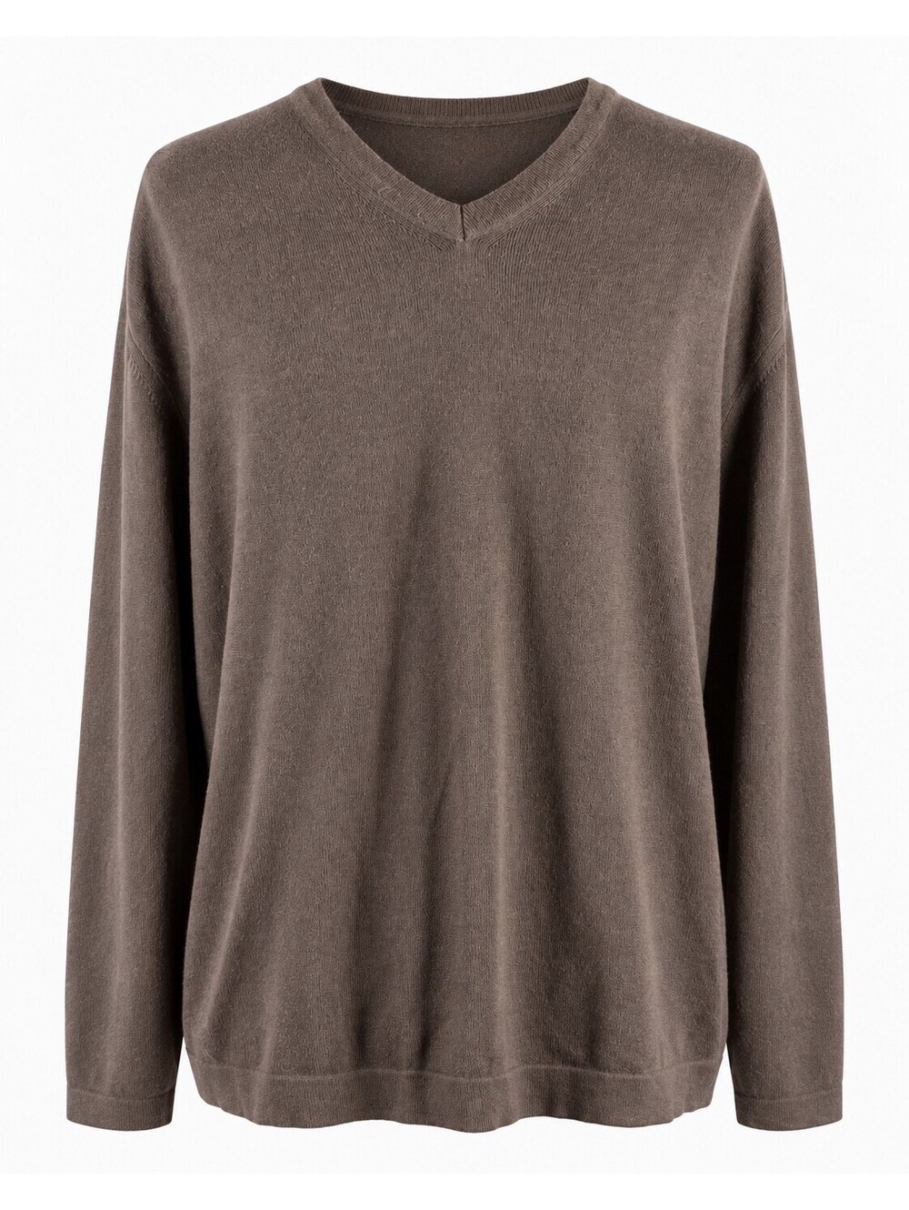 Toscano Made in Italy Men’s Large Brown V-Neck Knit Sweater
